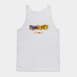 Coimbra skyline in watercolor Tank Top